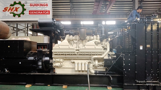 खरीदें 2MW डीजल हाई वोल्टेज जेनरेटर 4.16kv कमिंस जेनसेट online manufacture
