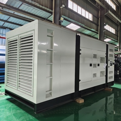 खरीदें 750kva ध्वनिरोधी स्टैंडबाय डीजल जनरेटर 600kw Cummins Genset online manufacture