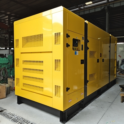 545kw Cummins डीजल जनरेटर सेट 750kva एटीएस के साथ ध्वनिरोधी स्टैंडबाय जनरेटर