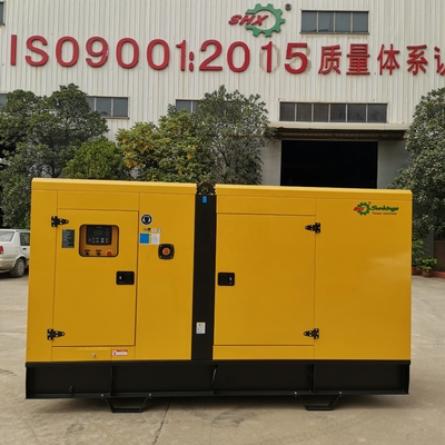 110V से 600V 200Kva कमिंस डीजल जेनरेटर सेट साउंडप्रूफ
