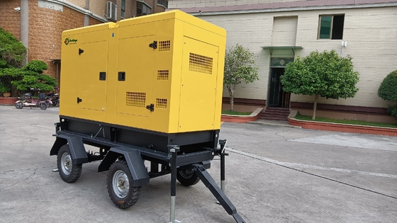 230V 500 किलोवाट ट्रेलर डीजल जेनरेटर प्रोटेबल मोबाइल सुपर साइलेंट पावर प्लांट