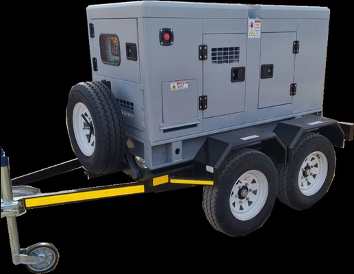 पावर प्लांट में 720A 400kw मोबाइल ट्रेलर डीजल जेनरेटर कमिंस डीजी सेट: